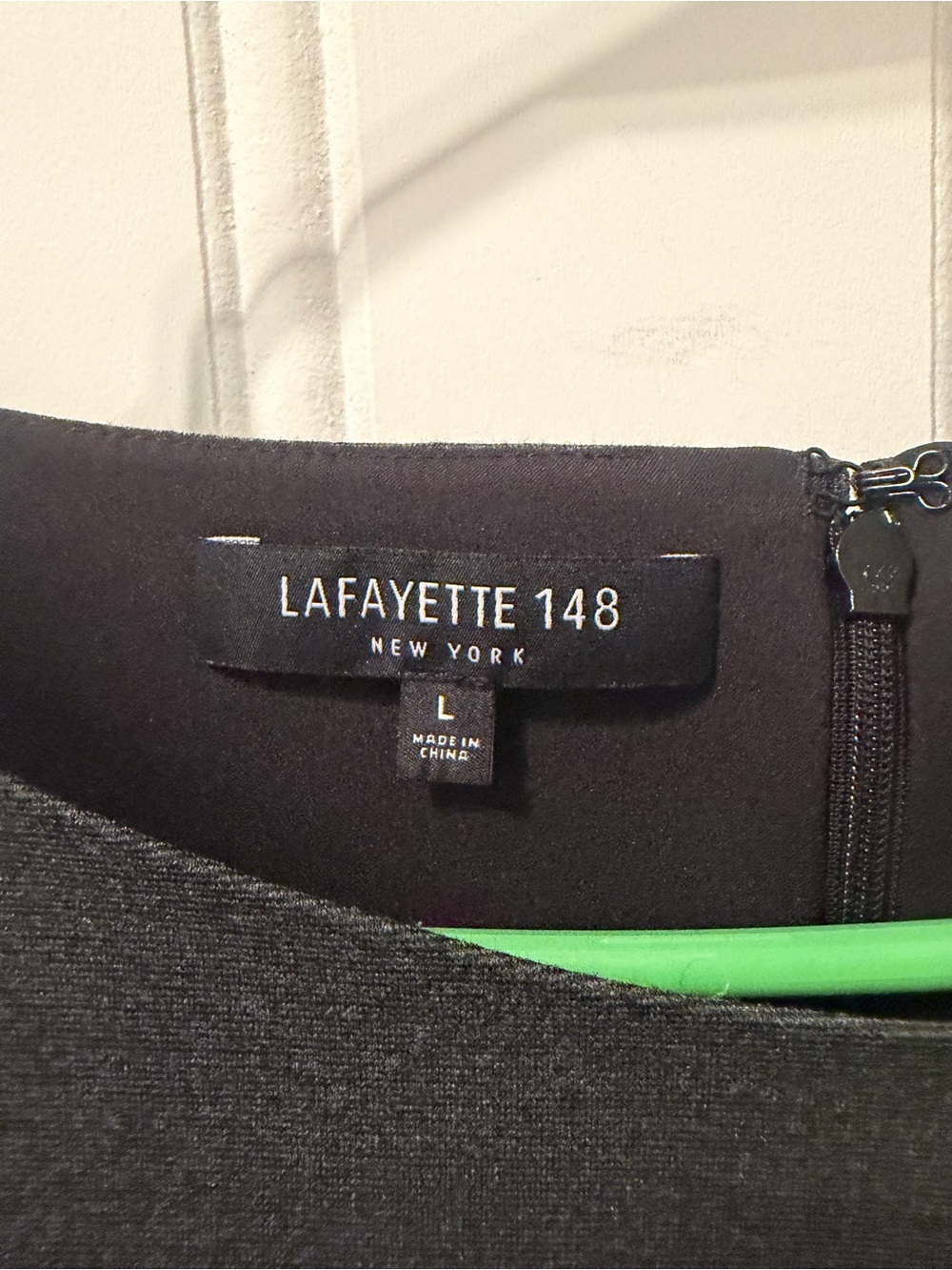 Lafayette 148 Marissa Bell Sleeve Grey Dress Size L - Picture 5 of 10